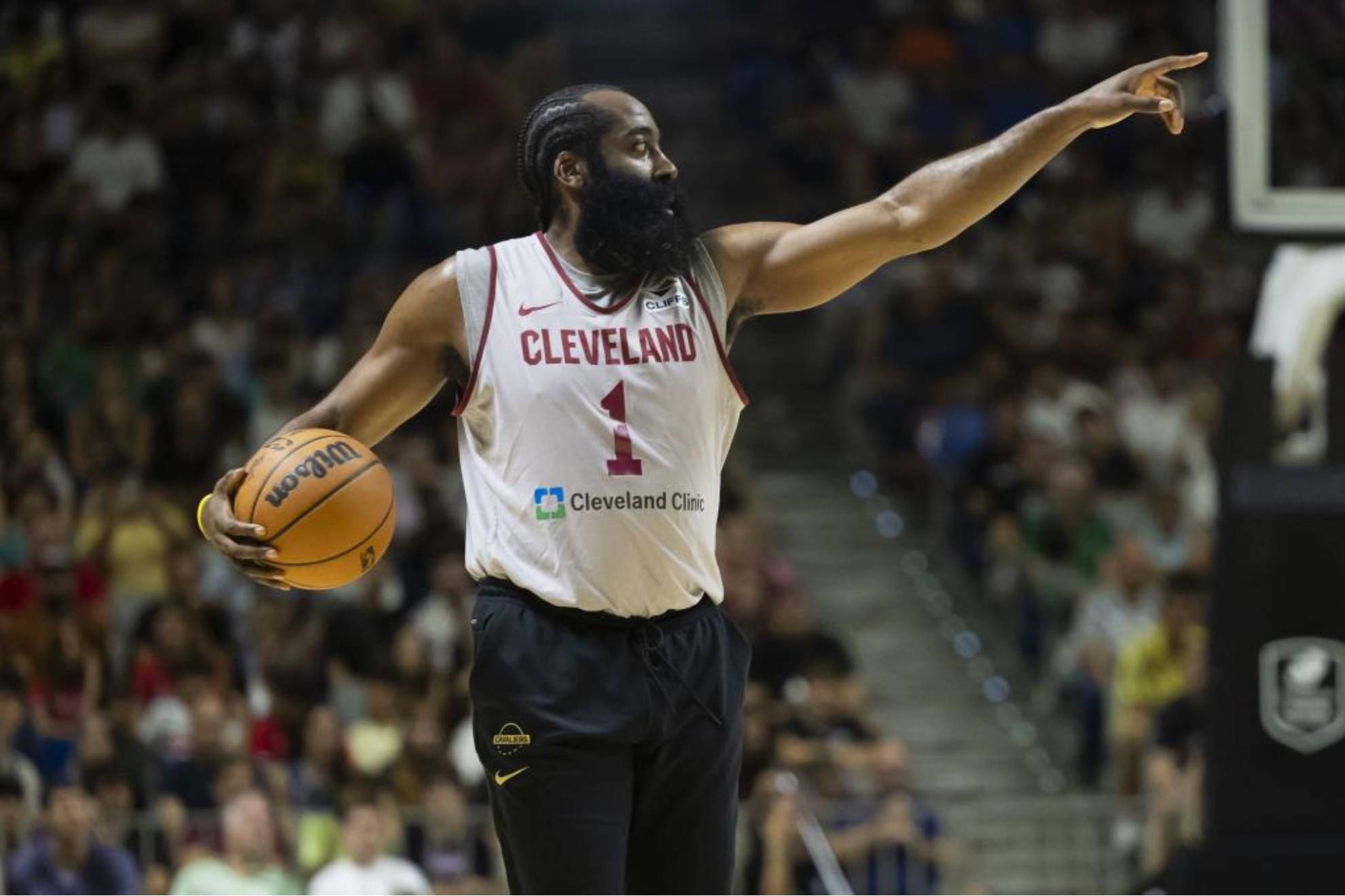 Entrenamiento de los Cleveland Cavaliers en Málaga